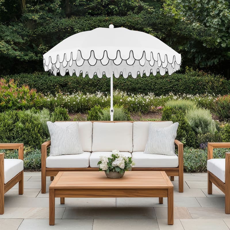 Horizon 6.5ft. Beach Umbrella with Tilt, Wind Vent, UV Protection, and Carry Bag