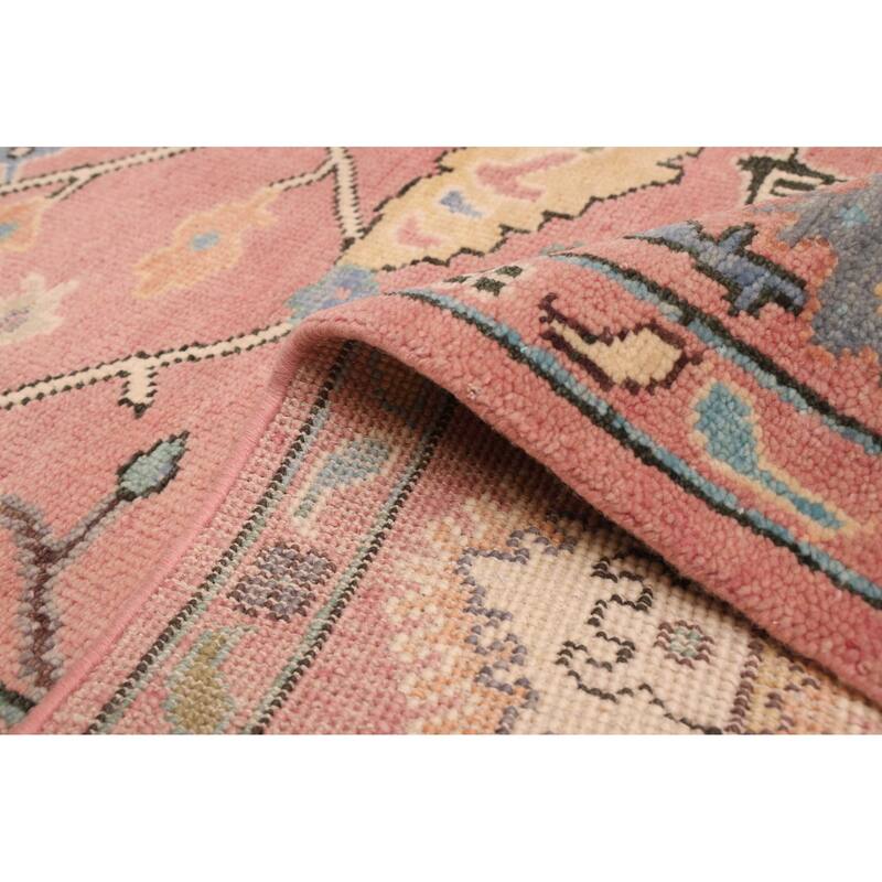 ECARPETGALLERY Hand-knotted Modern Oushak Violet Wool Rug - 7'10 x 10'0