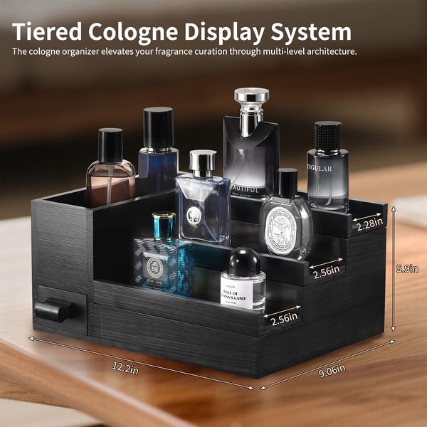 Perfume Organizer Stand for Men Display Shelf with Hidden Compartment - Bed Bath & Beyond