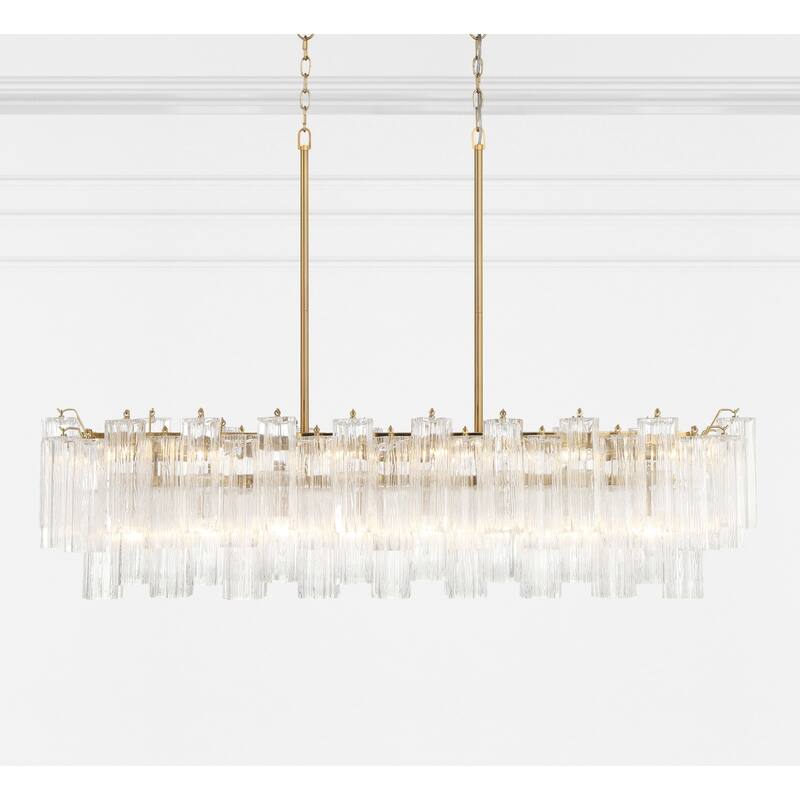 Crystorama Lighting Group ADD-317-CL Addis 14 Light 52" Wide Crystal
