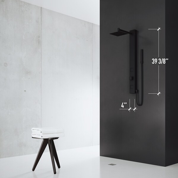 39-in Orchid Retro-Fit 2-Spray Massage Jet Shower Panel System