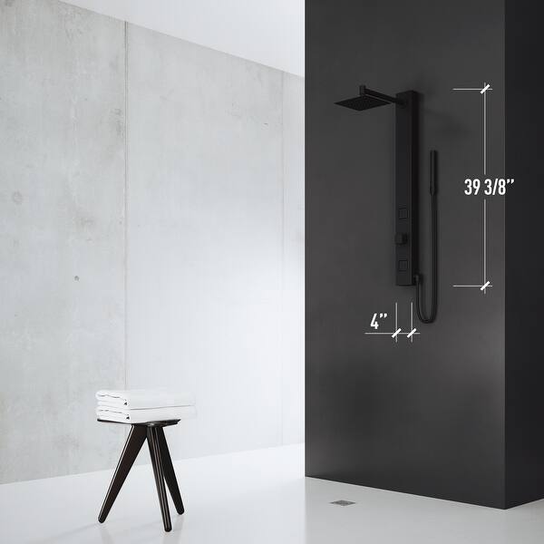 VIGO Orchid 2-Jet Retro-fit Shower Panel System with Shower Head and Handheld Shower