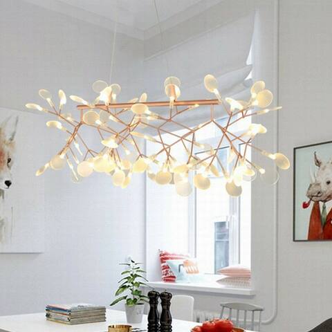 Modern Sputnik Firefly Chandelier Lighting Branch Ceiling Lamp - 39.4''