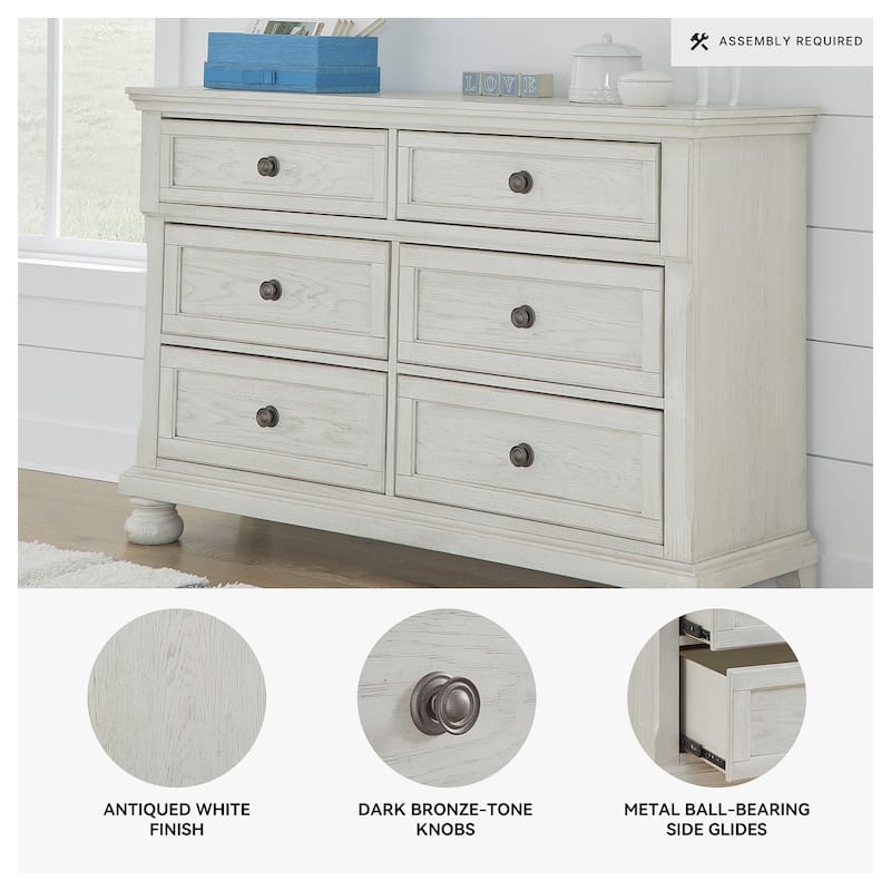 Signature Design by Ashley Robbinsdale White Dresser