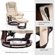 preview thumbnail 43 of 50, MCombo Set of 2 Swivel Recliner with Ottoman, Vibration Massage Lumbar Pillow