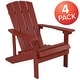 preview thumbnail 76 of 126, All-weather Poly Resin Wood Outdoor Adirondack Chair (Set of 4)