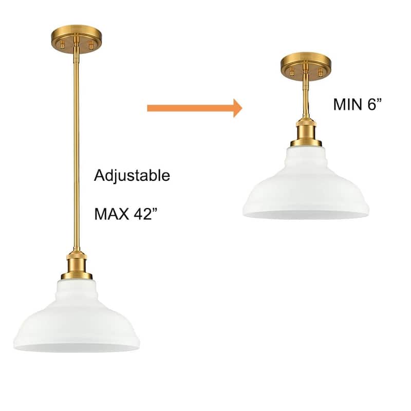 Como Modern Gold Pendant Light Fixture Kitchen Island with Dome Opal Glass