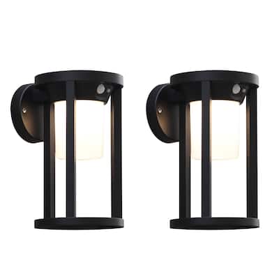2-Pack Solar Outdoor Wall Light Dusk to Dawn LED Lantern IP44 1978 - 1978-2B