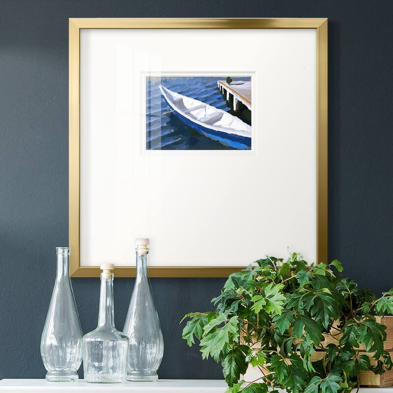 Colorful Rowboat IVPremium Framed Print