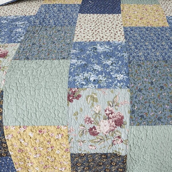KASENTEX Cotton Patchwork Quilt Floral Patchwork Oversized