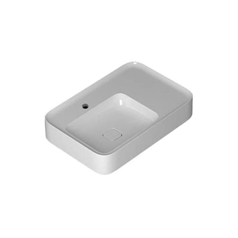WS Bath Collections Cameo 75.50.01 Cameo 29-1/2" Rectangular Ceramic - Glossy White