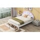 preview thumbnail 16 of 48, Seashell-Shaped Platform Bed Frame with 2 Drawers & LED