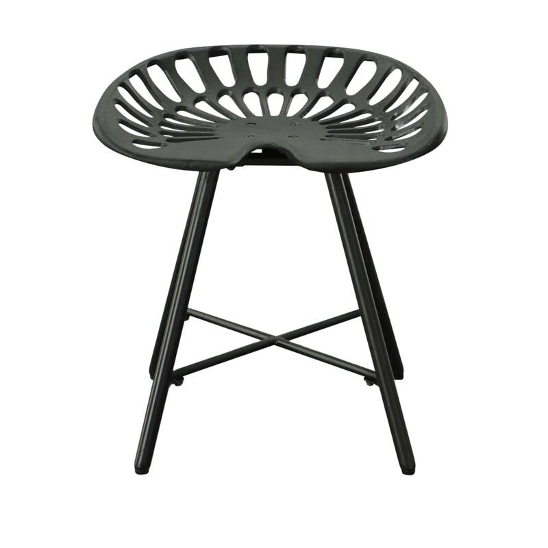 Solid Tractor Seat Stool - 18" - Black