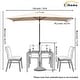 preview thumbnail 35 of 44, Clihome 10' x 6'5 Aluminum Rectangular Market Umbrella