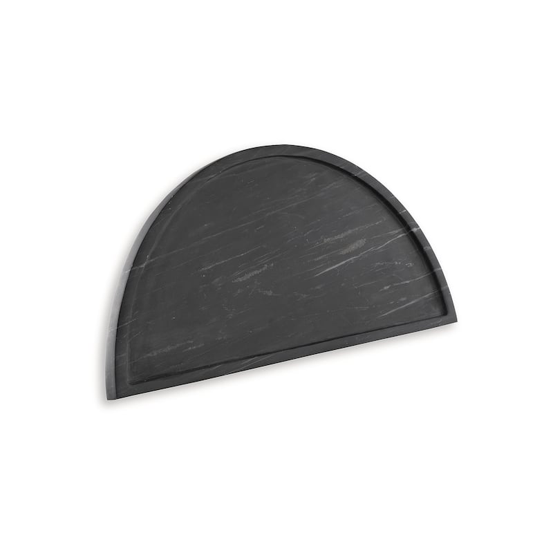 Signature Design by Ashley Cortsen Black Tray - 20" W x 10" D x 0.9" H