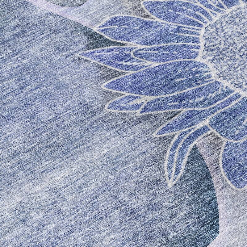 HomeRoots Floral Transitional Rectangle Outdoor Rug