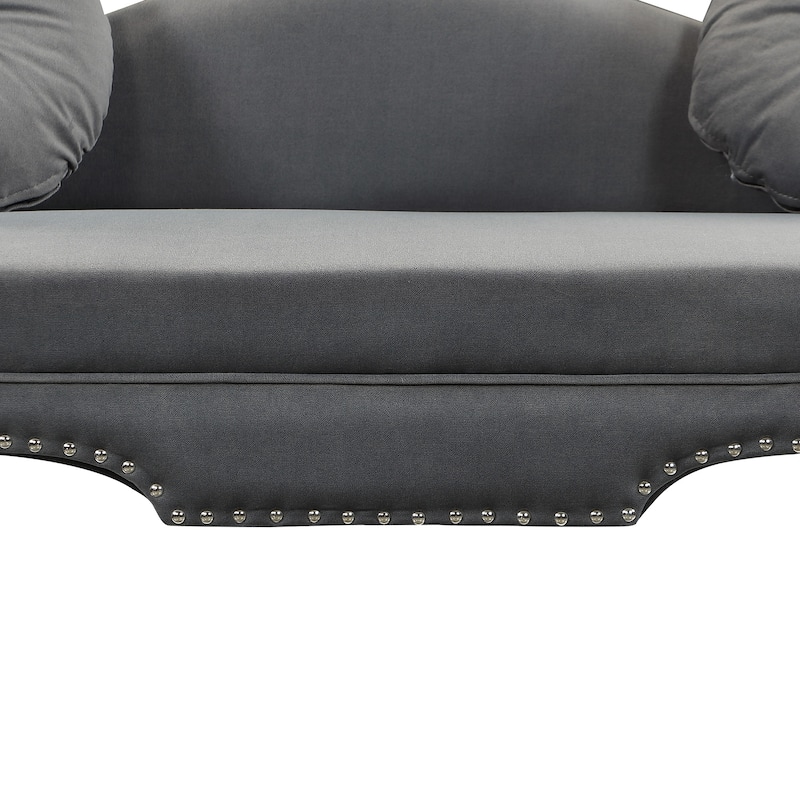 54"Width Modern Velvet Upholstered Loveseat