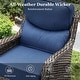 preview thumbnail 64 of 187, Outdoor Patio Sofa Swivel Chair with 6-Inch Thick Cushions Set