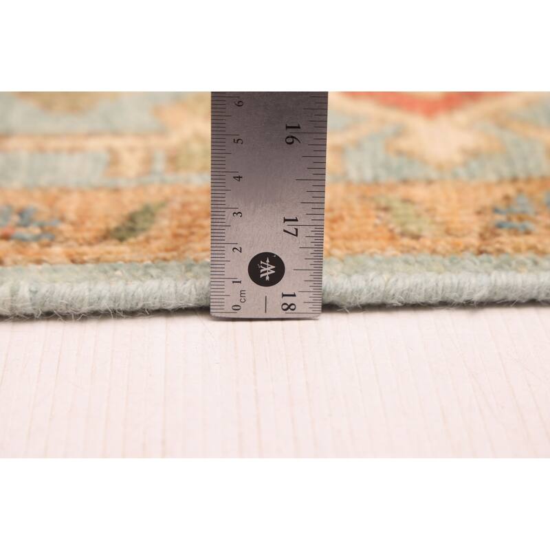 ECARPETGALLERY Hand-knotted Jules Serapi Light Blue Wool Rug - 8'10 x 11'11