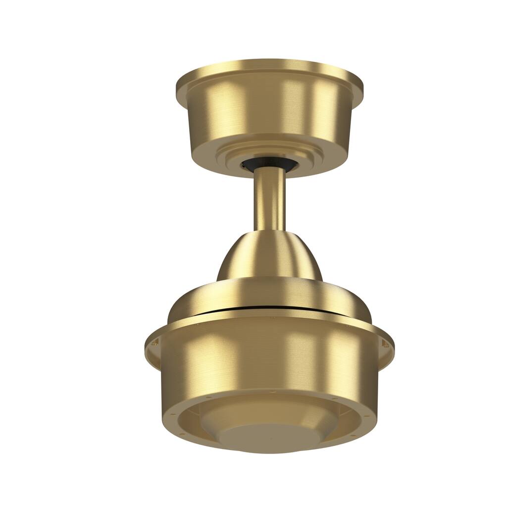Fanimation Wrap Custom Indoor/Outdoor Ceiling Fan DC Motor - Brushed Satin Brass - Brushed Satin Brass