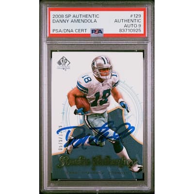 Danny Amendola 2008 SP Authentic Rookie Card #129 Auto Graded PSA 9 579/1399 - 8'6" x 11'6"