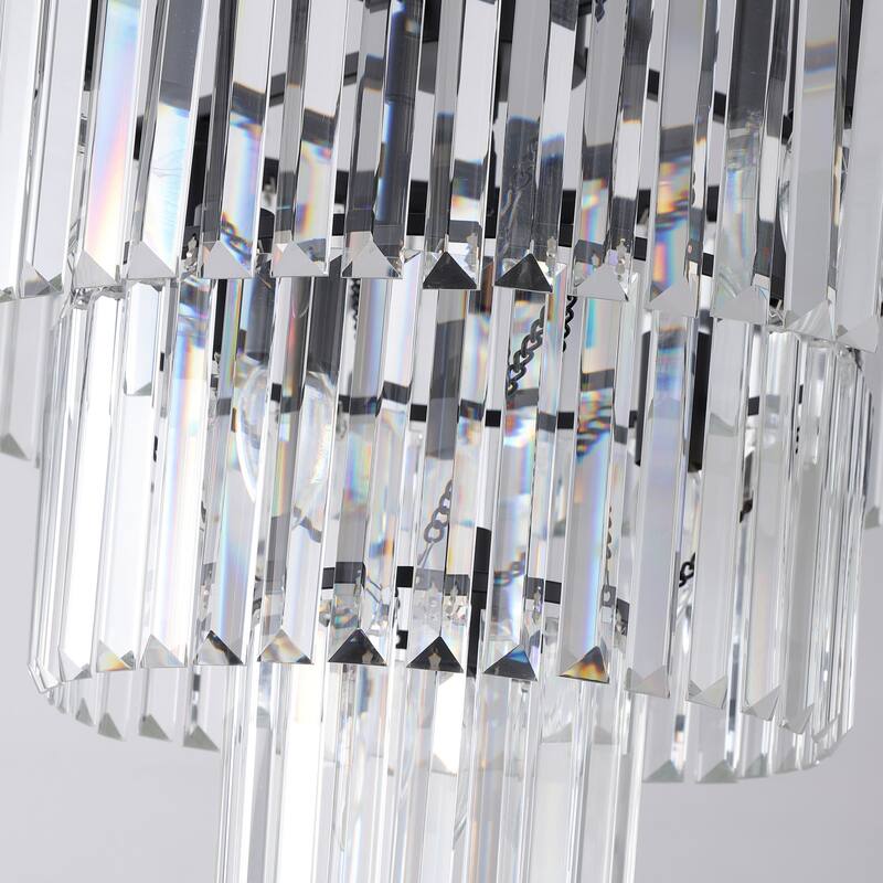 11-Light, Black Luxury Crystal Chandelier