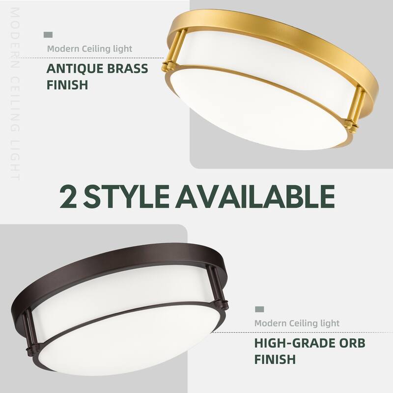 2-Light Black/Gold Glass Ceiling Light - N/A