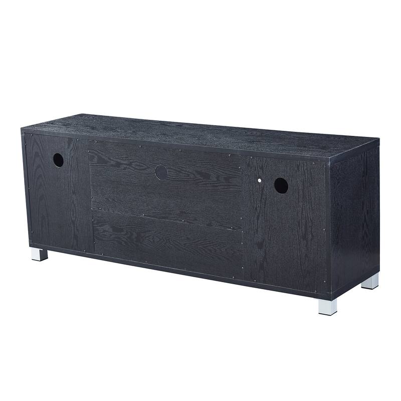 58" TV Stand with Open Shelf, Cabinets & Drawers