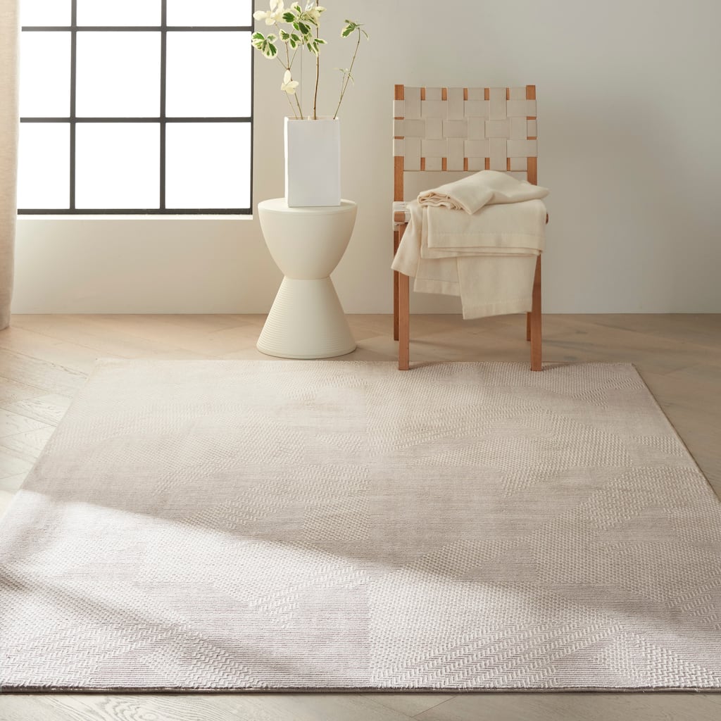 Calvin Klein Orlando Geometric Textured Modern Area Rug