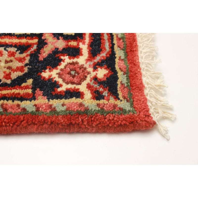 ECARPETGALLERY Hand-knotted Serapi Heritage Red Wool Rug - 2'6 x 19'9