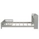 preview thumbnail 35 of 77, Pine Wood Platform Bed Low-Profile Bed Frame with Storage Headboard, Motion Sensor LED Light, Movable Guardrail, Slats Support