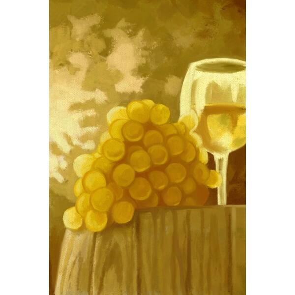 Shop White Grapes Wine Glass Oil Painting Lantern Press Artwork Art Print Multiple Sizes Available 9 X 12 Art Print Overstock 27930426
