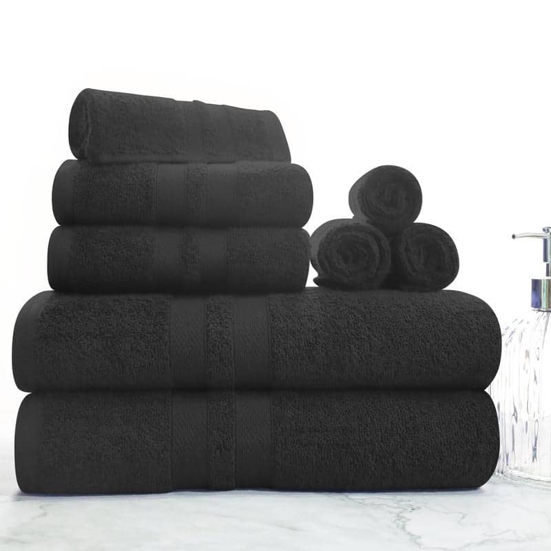 Blue Nile Mills Geneva Cotton Solid 8 Piece Towel Set - N/A