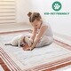 preview thumbnail 6 of 8, LOOM & LUXE Collection Brown/Ivory/Bordered Non-Shedding Area Rug