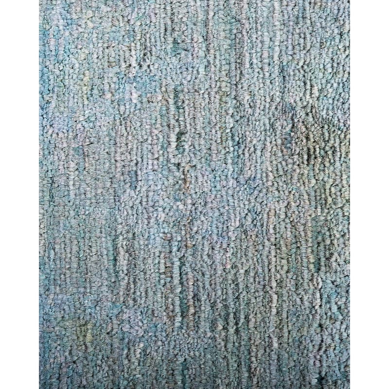 Overton Hand Knotted Wool Vintage Inspired Modern Contemporary Overdyed Gray Area Rug - 2' 4" x 16' 2"