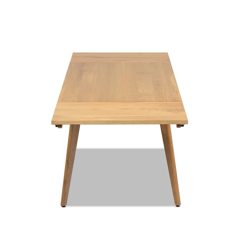 Jennifer Taylor Home Capri Solid Red Oak Wood Extendable Leaf Dining Table