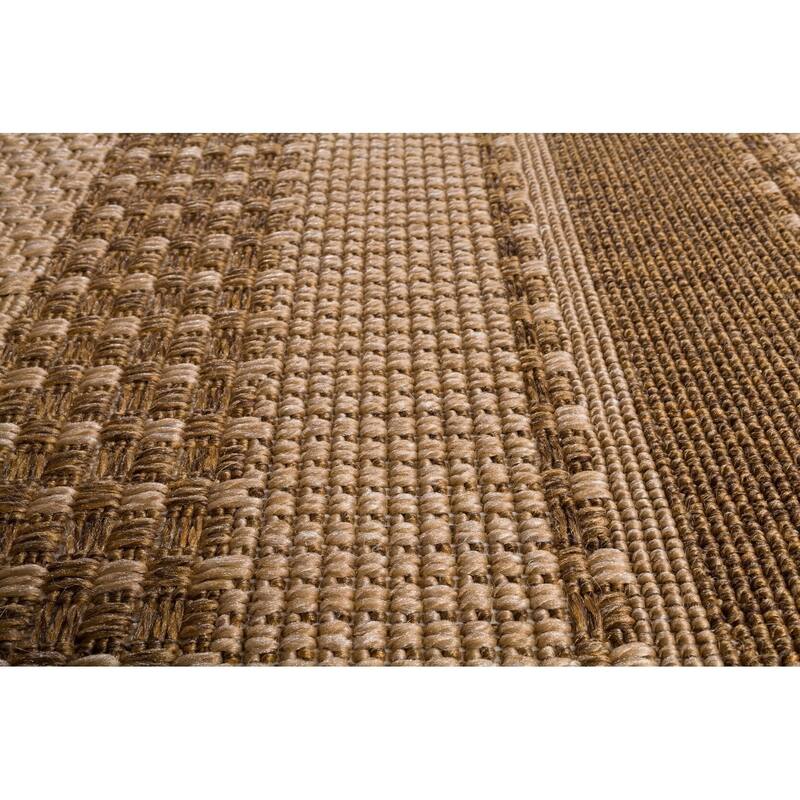 Loomaknoti Cocoa Bay Krayson Brown Area Rug - 8' x 10'/Surplus - Tan