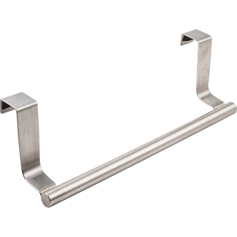 Hardware Resources 9-3/4" Over the Door Mount Kitchen Towel Bar - Stainless Steel