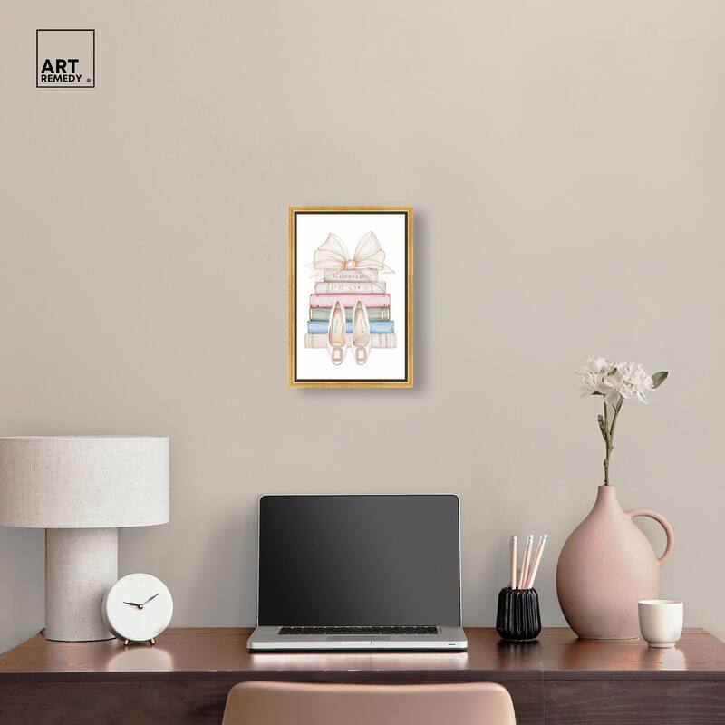 Bow And Buckles Canvas by Art Remedy