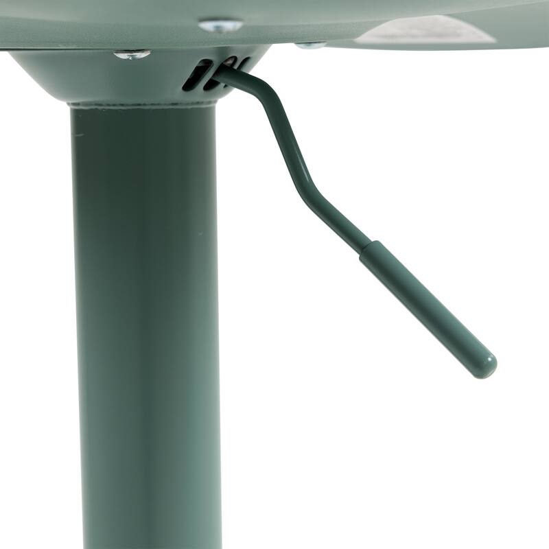 Counter Height Bar Stools Set of 2, Height Adjustable Swivel Bar Stools, Armless PU Leather Kitchen Island Chairs