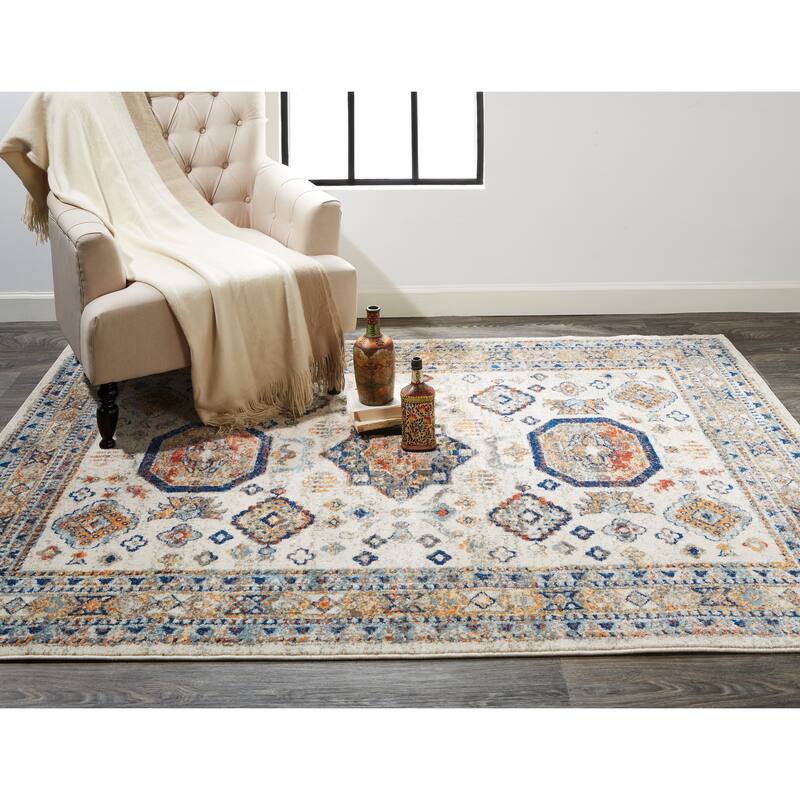 Bellini Vintage Bohemian Medallion Moroccan Transitional Rug
