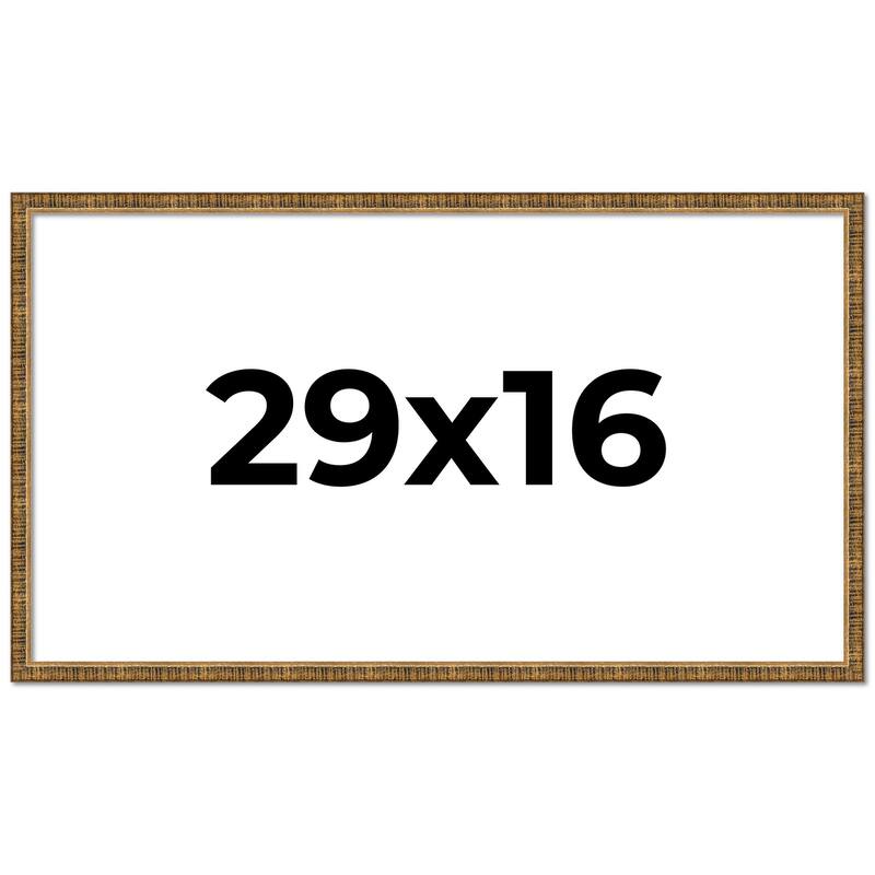 29x16 Frame Gold Picture Frame - Complete Modern Photo Frame Includes