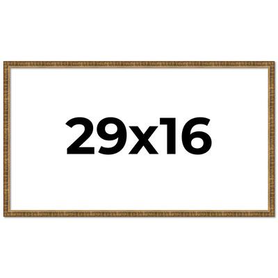 29x16 Frame Gold Picture Frame - Complete Modern Photo Frame Includes