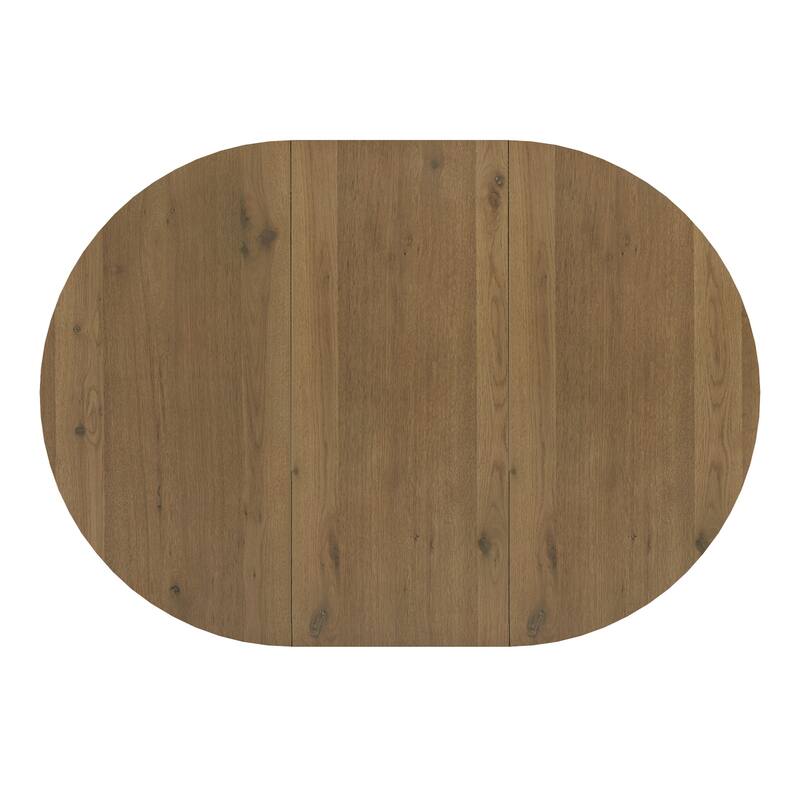 Harstad 42"-60" Wood Finish Extendable Round Dining Set with Curved Back Chairs by iNSPIRE Q Modern