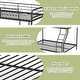 preview thumbnail 9 of 16, Costway Twin over Full Metal Bunk Bed with Inclined Ladder Safety - See Details