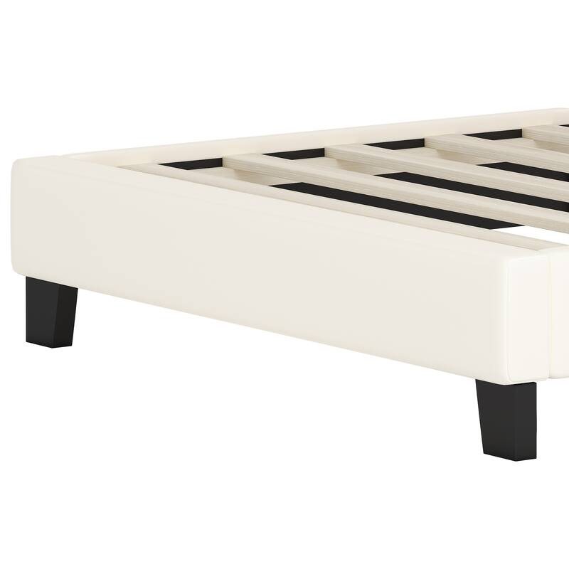 Wood Twin/Full size Upholstered Princess Bed With Crown Headboard