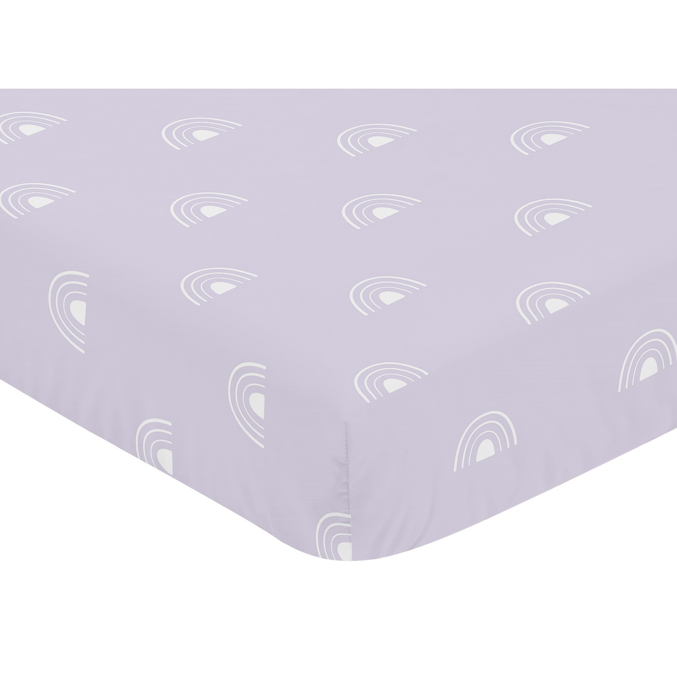 Purple fitted crib sheet clearance