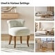 preview thumbnail 14 of 51, Xacobo Modern Velvet Tufted Vanity Stool with Wood Base by HULALA HOME