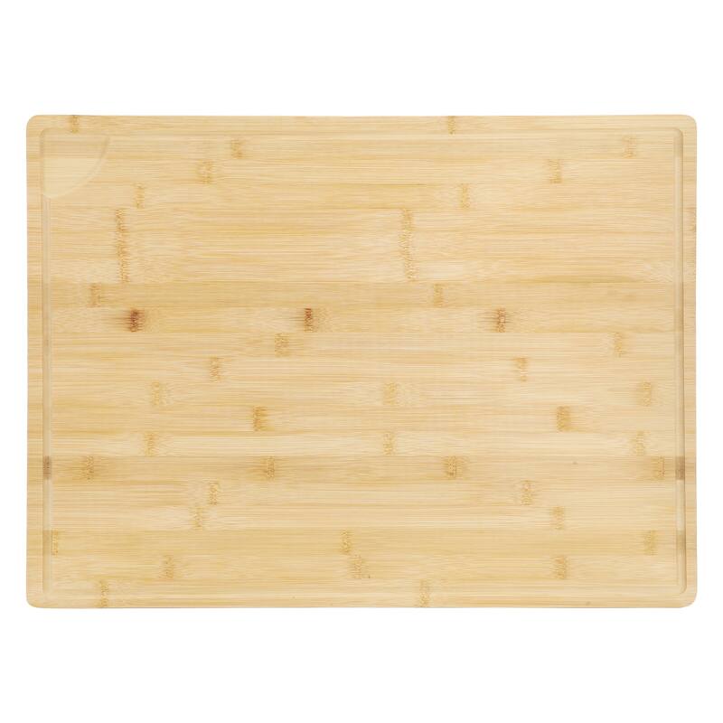 MegaChef Bamboo 24 x 18 Inch Large Cutting, Prep and Serving Board