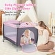preview thumbnail 9 of 38, Babyjoy 3 in 1 Baby Playard Portable Infant Nursery Center w/ Zippered - See Details